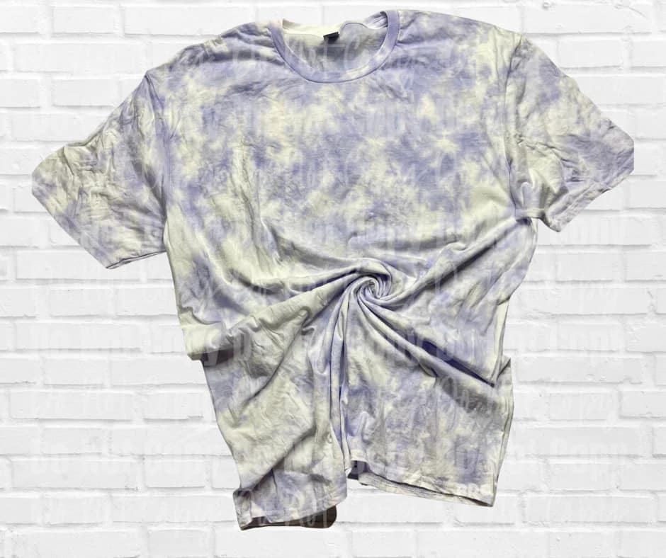 White Bluish Grey Tie Dye