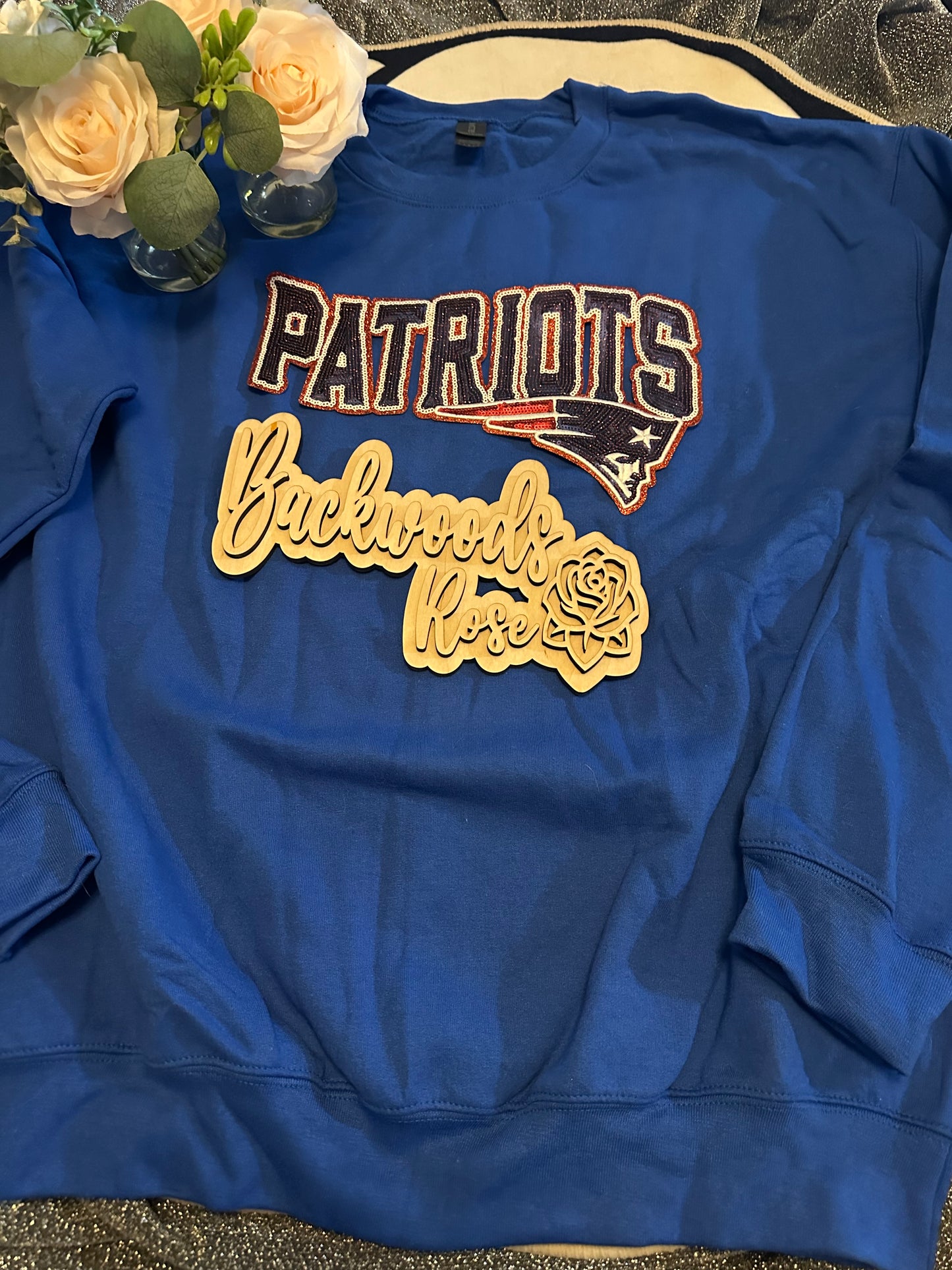 Patriots patch sweatshirts