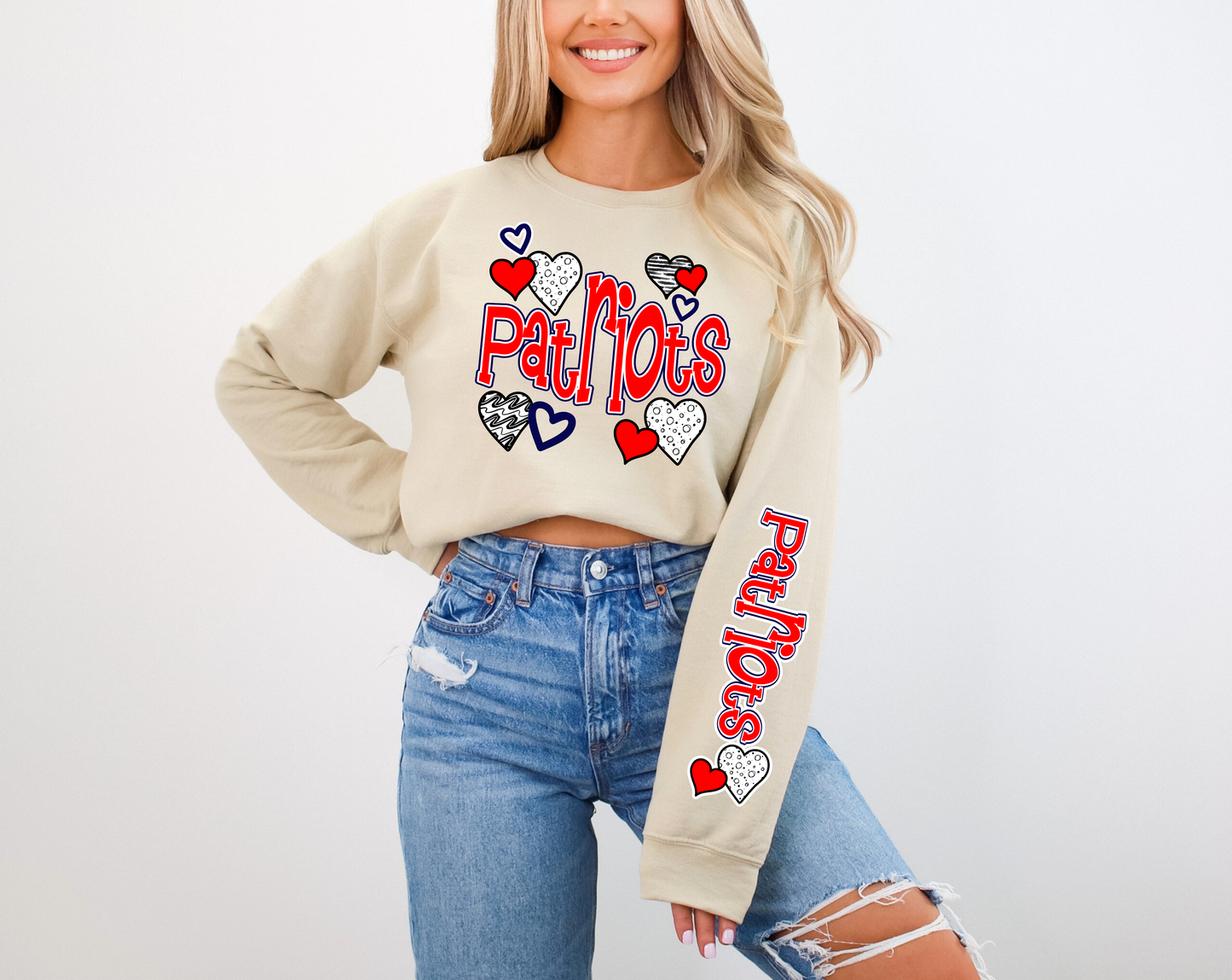 Royal Blue Patriot Sweatshirt with Sleeve