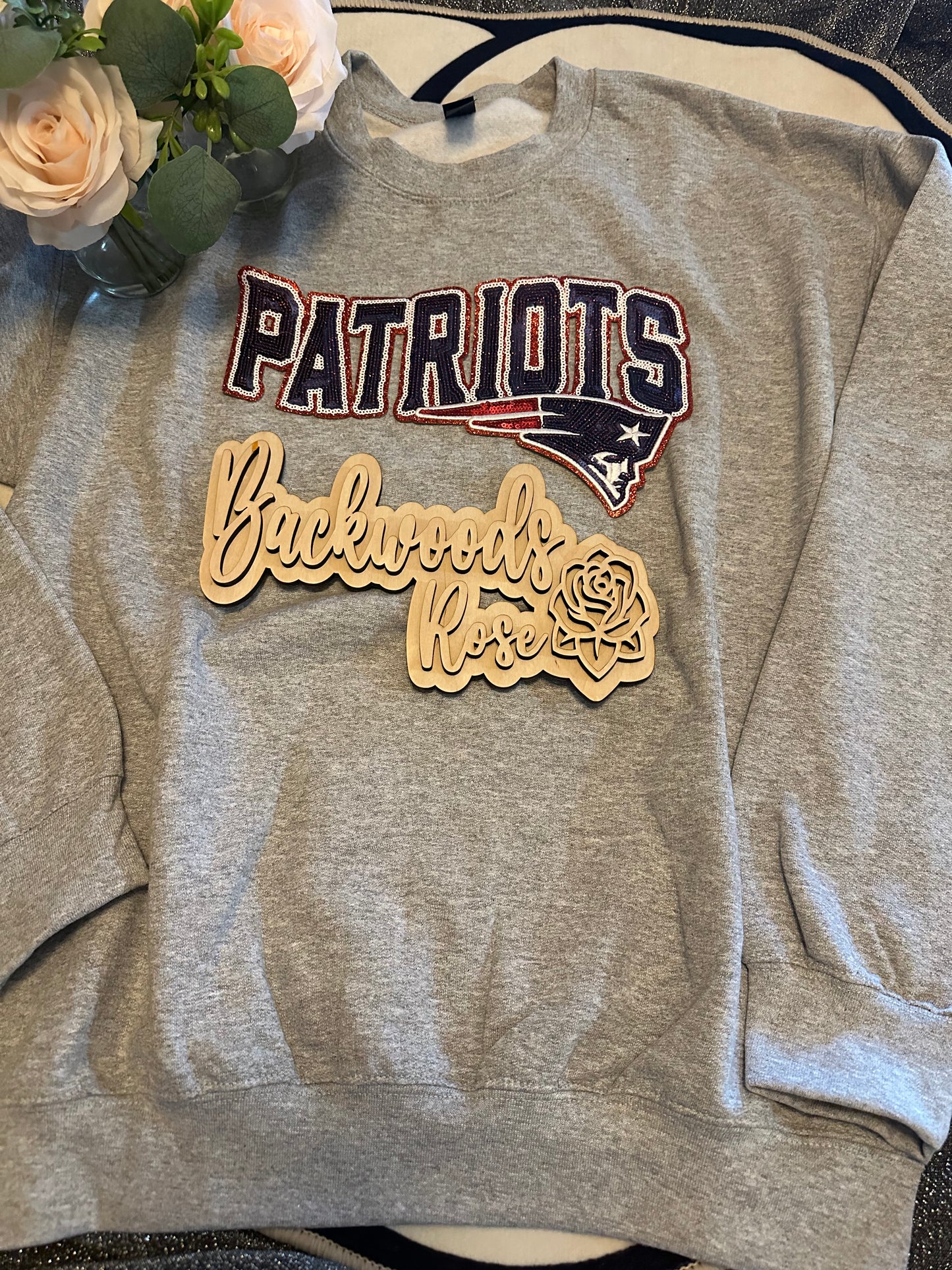 Patriots patch sweatshirts