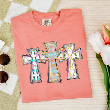 Three Watercolor Crosses