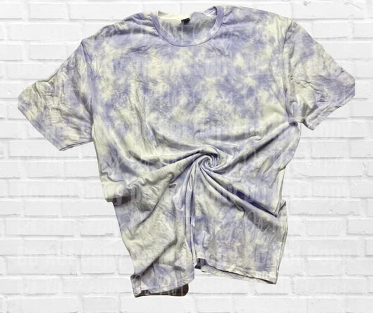 White Bluish Grey Tie Dye