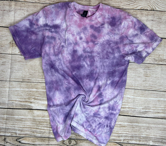 White Purple Blue Tie Dye