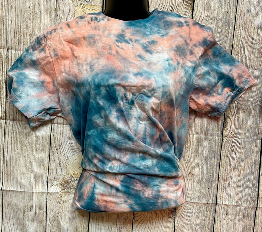 Melon Teal White Tie Dye