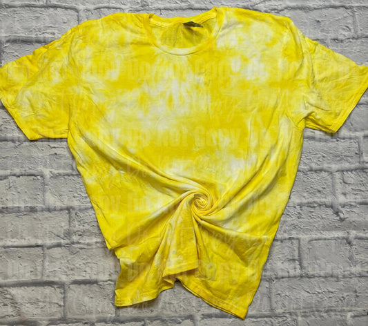 Bright Yellow Tie Dye