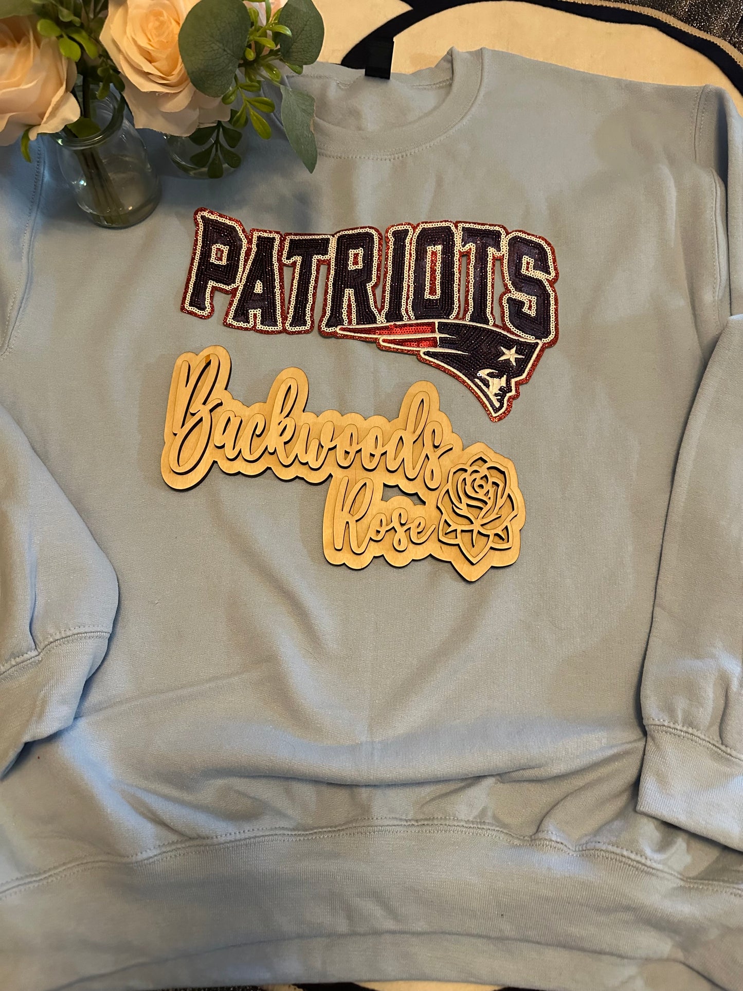 Patriots patch sweatshirts