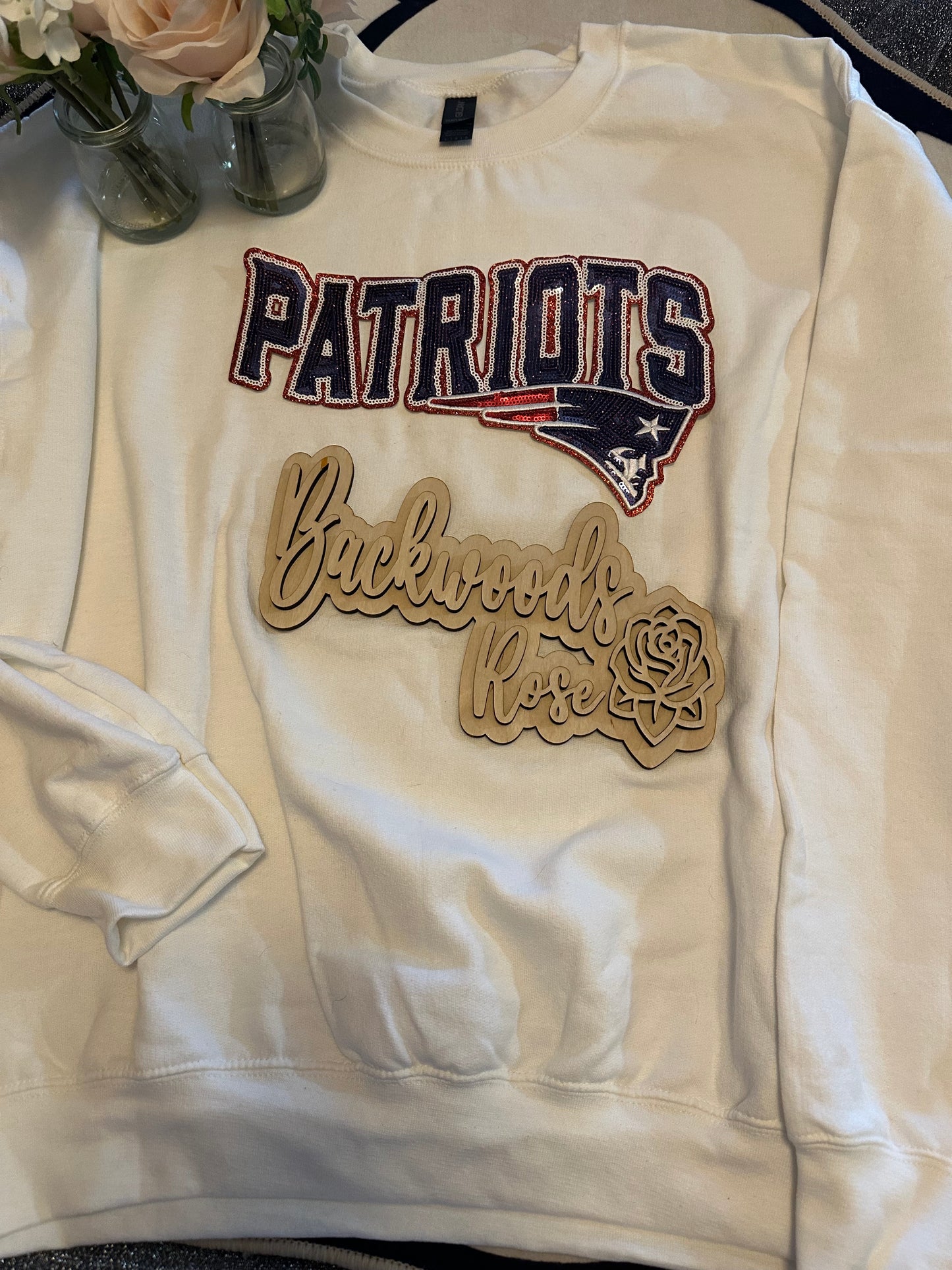Patriots patch sweatshirts
