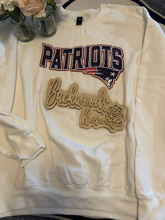 Patriots patch sweatshirts