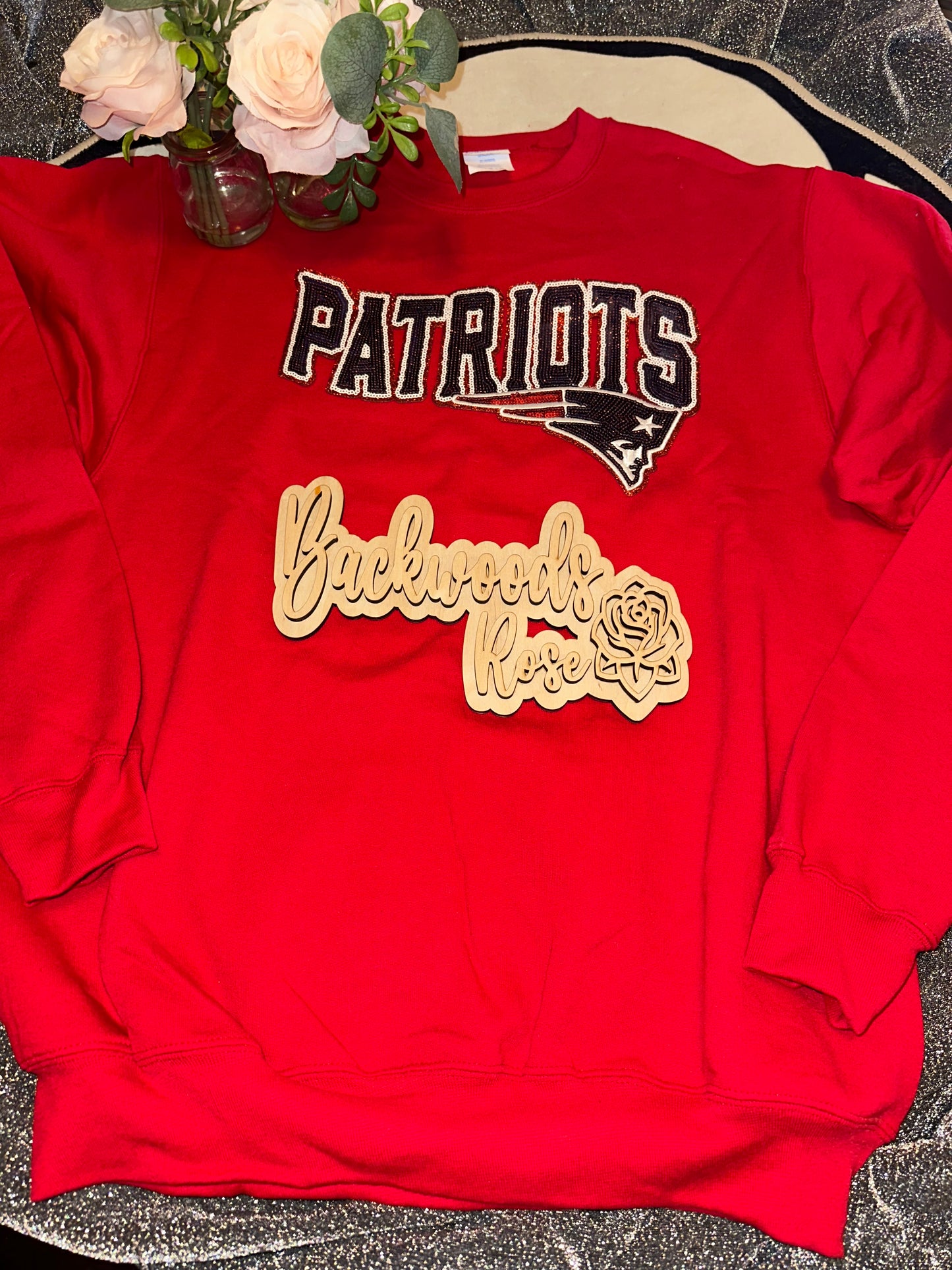 Patriots patch sweatshirts
