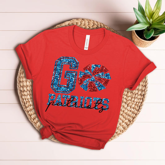 Go patriots Pom Pom